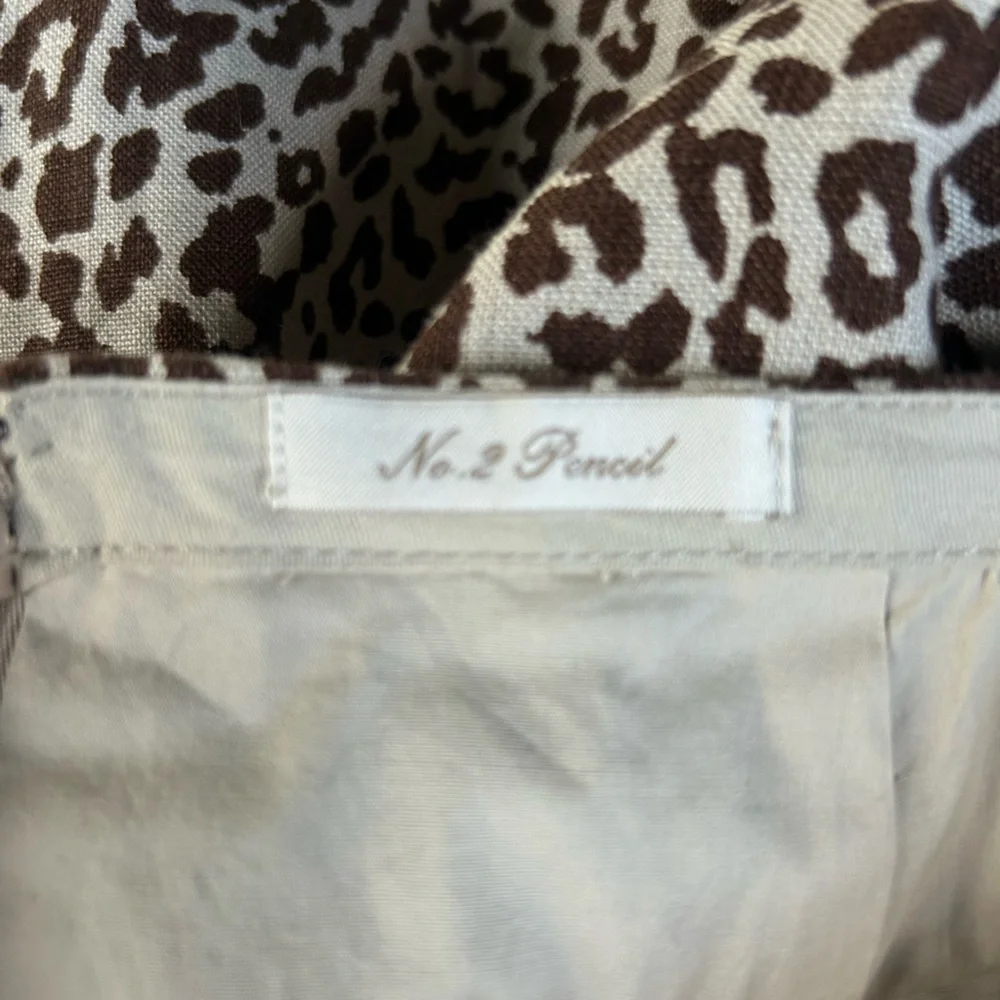 J. Crew No.2 pencil leopard midi skirt 00